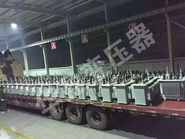 黔东南非晶合金变压器发货现场